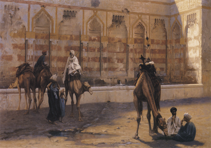 Jean - Leon Gerome Camels at the Watering Place.